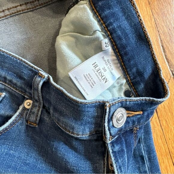 Revolve Hudson Jeans Natalie Super Ankle Skinny size 30 Medium dark Wash - Picture 10 of 11